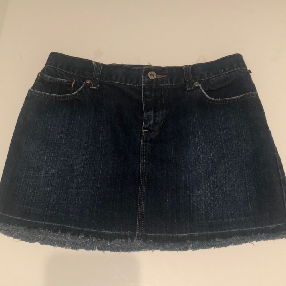 Blue denim mini skirt . Sz 4